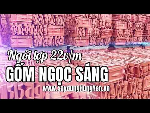 Ngói Lợp 22v/m Gốm Ngọc Sáng | Ngói Ngọc Sáng | Đất Sét Nung Ngọc Sáng | Gạch Ngói Ngọc Sáng