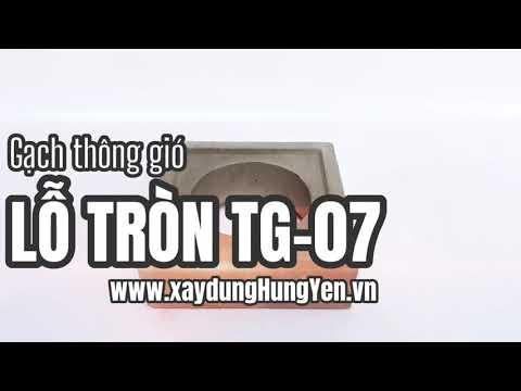 Gạch Thông Gió Lỗ Tròn TG-07 | Gạch Bông Gió Tại Hưng Yên | Gạch ô Thoáng Trang Trí Tại Hưng Yên