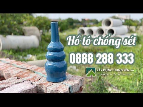 Hồ Lô Chống Sét Gốm Tráng Men Xanh 16 | Hồ Lô Thu Lôi Gốm Tráng Men Xanh 16 | Phụ Kiện Lợp Ngói