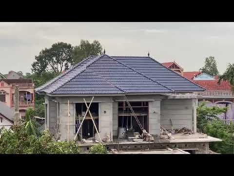 Biệt Thự 2 Tầng Sử Dụng Ngói Lợp Tráng Men Viglacera Thăng Long S12 | Xây Dựng Hưng Yên