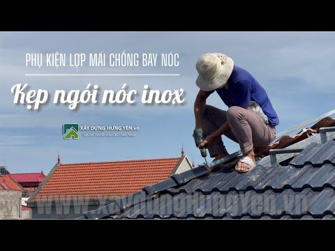Phụ Kiện Lợp Mái Chống Gió Bão Bay Ngói Nóc | Kẹp Ngói Nóc Inox - Không Gỉ Dành Cho Ngói Nóc Men