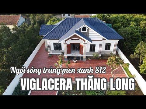 Biệt Thự Sử Dụng Ngói Sóng Tráng Men S12 Xanh Cô Ban Viglacera Thăng Long | Nhà đẹp Hưng Yên