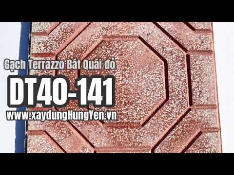 Gạch Lát Sân Vườn Terrazzo Bát Quái Màu đỏ DT40-141 | Gạch Lát Sân Vườn, Gạch Lát Vỉa Hè Hưng Yên