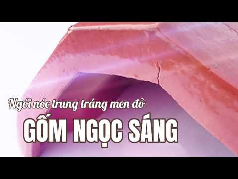 Ngói Nóc Trung Tráng Men đỏ Gốm Ngọc Sáng | Bò Trung Tráng Men đỏ Ngọc Sáng | Gạch Ngói Ngọc Sáng