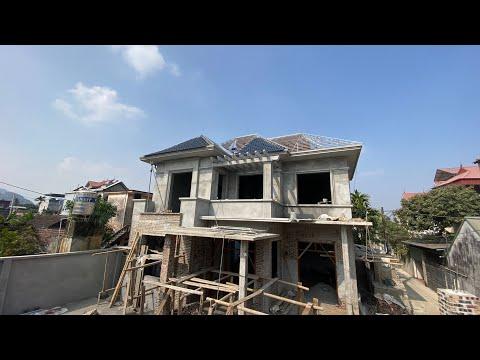 Mẫu Nhà 2 Tầng Mái Nhật Sử Dụng Ngói Sóng Tráng Men Viglacera Thăng Long S06 | Ngói Lợp Tráng Men