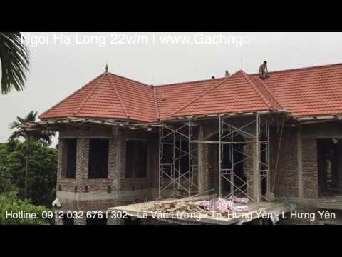 Biệt Thự Mái Thái | Ngói Hạ Long 22v/m | Www.GachngoiHaLong.vn | Xây Dựng Hưng Yên
