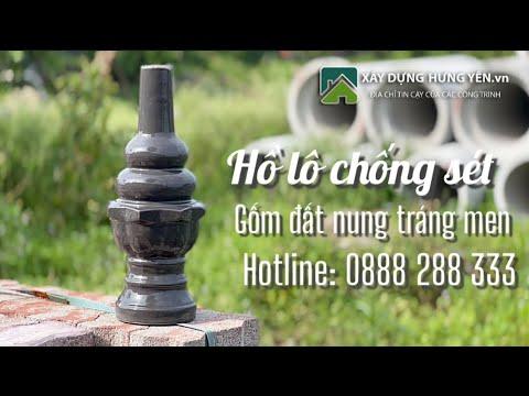 Hồ Lô Chống Sét Hình Sao | GỐM ĐẤT NUNG TRÁNG MEN GHI | Hồ Lô Thu Sét Tráng Men