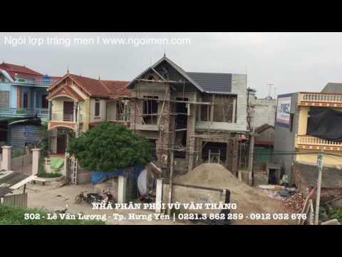 Biệt Thự Sử Dụng Ngói Lợp Tráng Men Ghi | Ngói Men | Xây Dựng Hưng Yên | Www.ngoimen.com