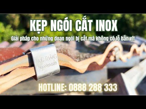 Kẹp Ngói Cắt Inox Đức Thắng Dành Cho Ngói Sóng Tráng Men, Phụ Kiện Cố định Viên Ngói Cắt Khi Lợp Mái
