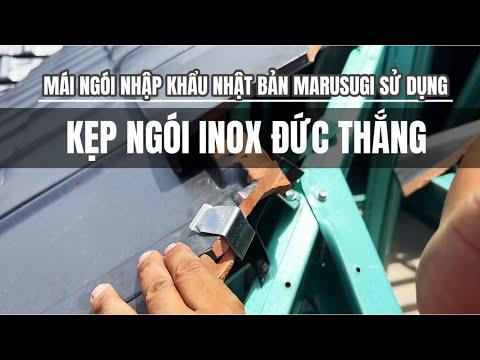 Mái Ngói Men Nhập Khẩu Nhật Bản Marusugi Sử Dụng Kẹp Ngói Inox Đức Thắng | Phụ Kiện Lợp Mái Nhật