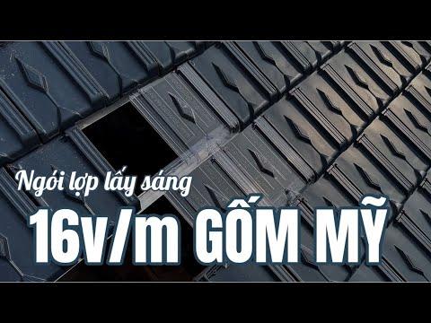 Ngói Lợp Lấy Sáng 16v/m Gốm Mỹ | Ngói Nhựa Lấy Sáng Cao Cấp