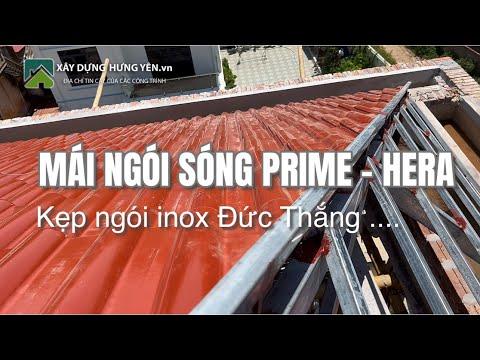 Mái Ngói Sóng Tráng Men Prime - Hera Sử Dụng Kẹp Ngói Cắt Inox Đức Thắng | Phụ Kiện Lợp Mái Ngói