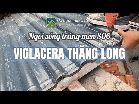 Ngói Sóng Tráng Men Xanh đậm Viglacera Thăng Long S06
