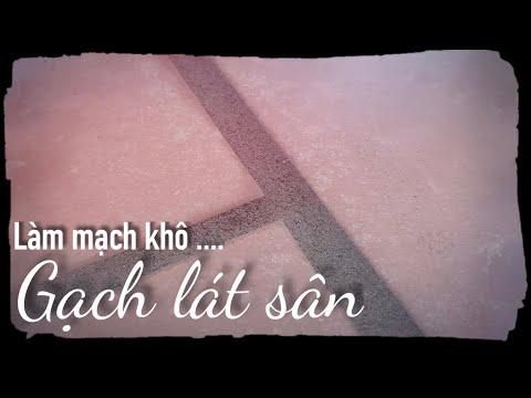 Làm Mạch Vữa Khô Lát Sân Gạch Viglacera Hạ Long | Gạch Ngói Hạ Long | Xây Dựng Hưng Yên.vn