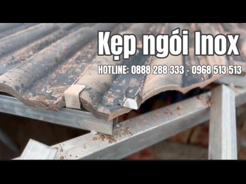 Kẹp Ngói Inox Không Gì | Phụ Kiện Lợp Ngói Sóng Cao Cấp | Kẹp Ngói Cắt Inox | Kẹp định Vị Ngói Inox