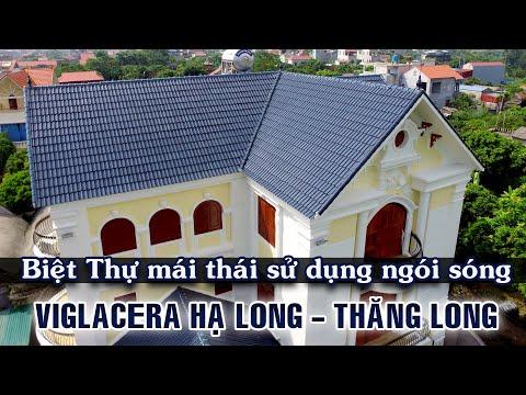 Biệt Thự Mái Thái Sử Dụng Men Xanh Viglacera Thăng Long - R06 | Ngói Lợp Tráng Men | 0221.3 862 259