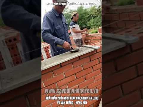 Tạo Cốt Vữa - Mạch Vữa đều Khi Xây Gạch Không Trát Viglacera Hạ Long | Kỹ Thuật Xây Gạch Không Trát