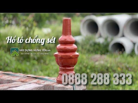 Hồ Lô Gốm Sứ Chống Sét Men đỏ | Hồ Lô Chống Sét Tráng Men | Phụ Kiện Lợp Mái