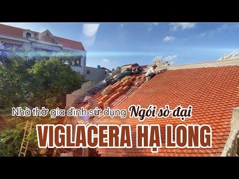 Nhà Thờ Gia đình 3 Gian Sử Dụng Ngói Sò đại Viglacera Hạ Long | Ngói Sò Cổ Viglacera Hạ Long