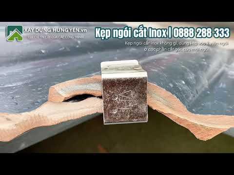 Kẹp Ngói Cắt Inox | Kẹp Ngói Sóng Tráng Men, Kẹp Ngói Lợp Tráng Men | Viglacera - Takao - Hera - CMC