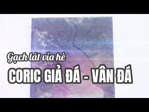 Gạch Lát Vỉa Hè Coric Giả đá 400x400 | Gạch Coric Vân Mây Vỉa Hè 400x400 | Gạch Vỉa Hè Coric Bê Tông