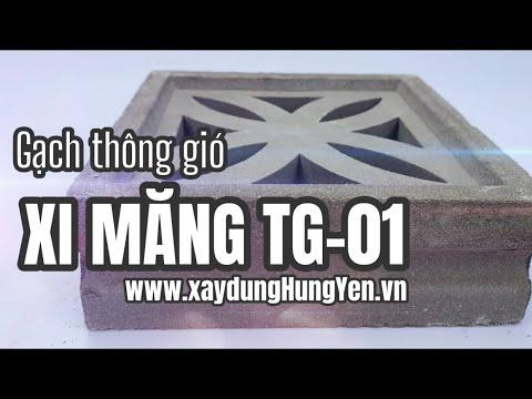 Gạch Thông Gió – Gạch Bông Gió Xi Măng TG-01 | Gạch Thông Gió - Ô Thoáng Tại Hưng Yên | 0888 288 333