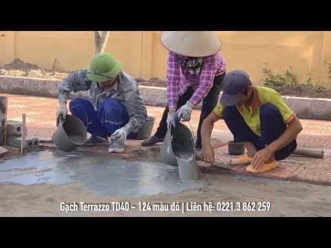 Giới Thiệu Mẫu Gạch Terrazzo TD40 - 124 | Gạch Lát Sân Vườn, Gạch Lát Vỉa Hè | Xây Dựng Hưng Yên