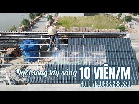 Ngói Sóng Lợp Lấy Sáng 10 Viên/m | Ngói Nhựa Lấy Sáng Viglacera | Ngói Nhựa Lấy Sáng Prime - Hera