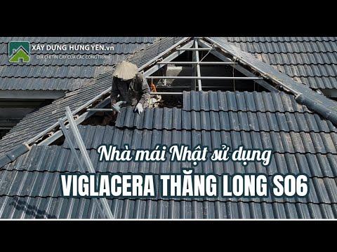 Nhà Mái Nhật Sử Dụng Ngói Sóng Tráng Men Cao Cấp Không Vát Cạnh Viglacera Thăng Long S06