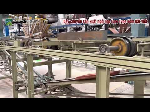 Dây Chuyền Sản Xuất Ngói Lợp Euro Type Gốm Đất Việt | NGÓI EURO TYPE 9v/m | NGÓI EURO TYPE 12v/m