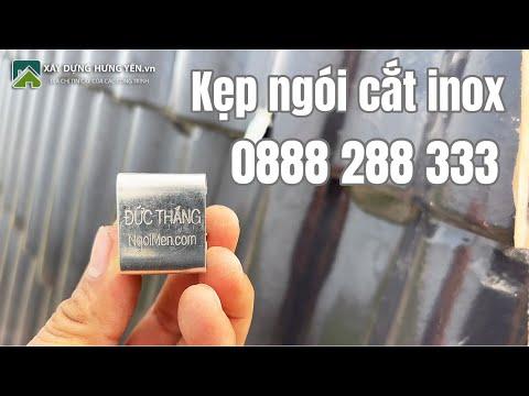 Kẹp Ngói Cắt Inox Đức Thắng | Phụ Kiện Lợp Mái Ngói Sóng Tân Cổ Điển | Kẹp Giữ Ngói Inox