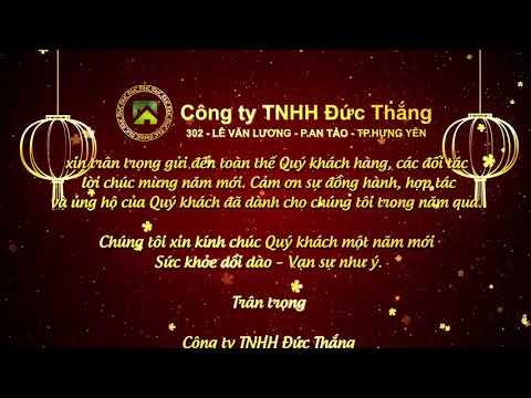 Công Ty TNHH Đức Thắng | Gửi Lời Chúc Mừng Năm Mới Tới Khách Hàng | Cung Chúc Tân Xuân 2020