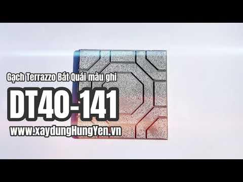 Gạch Lát Sân Vườn Terrazzo Bát Quái Màu Ghi DT40-141 | Gạch Lát Sân Vườn, Gạch Lát Vỉa Hè Hưng Yên
