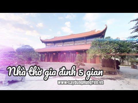 Mẫu Nhà Thờ Gia đình 5 Gian Sử Dụng Ngói Hài Cổ Viglacera Hạ Long | Ngói Lợp đình, Chùa Tại Hưng Yên