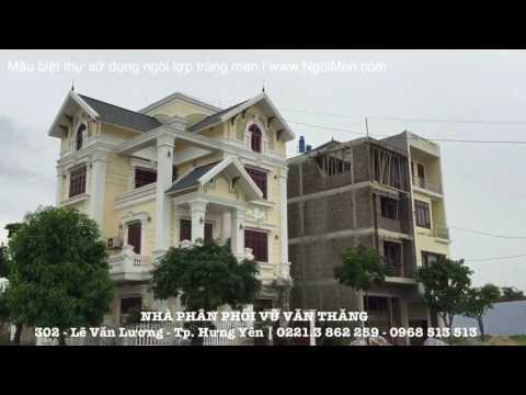 Mẫu Biệt Thự Sử Dụng Ngói Lợp Tráng Men Màu Xanh | Ngói Lợp Tráng Men | Www.NgoiMen.com