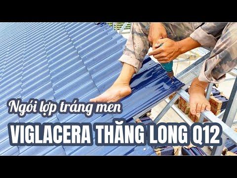 Ngói Lợp Tráng Men Viglacera Thăng Long Q12 | Ngói Sóng Tráng Men Viglacera Thăng Long Xanh Q12