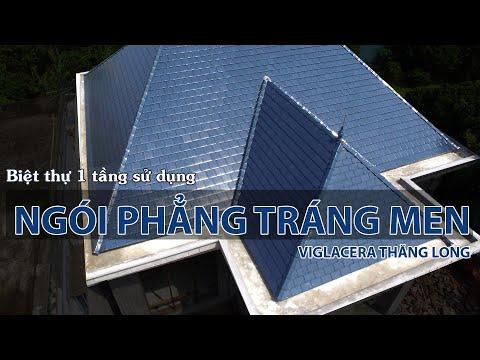 Ngói Phẳng Tráng Men Viglacera Thăng Long Cho Biệt Thự 1 Tầng Mái Thái | Viglacera Thăng Long