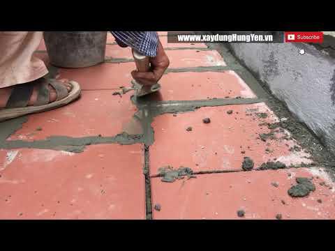 Thi Công Mạch Vữa Lát Nền Gạch Đỏ | Xây Dựng Hưng Yên.vn