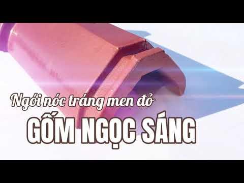 Ngói Nóc - Ngói Bò To Tráng Men Màu đỏ Gốm Ngọc Sáng | Gạch Ngói Ngọc Sáng | Ngói Lợp Ngọc Sáng