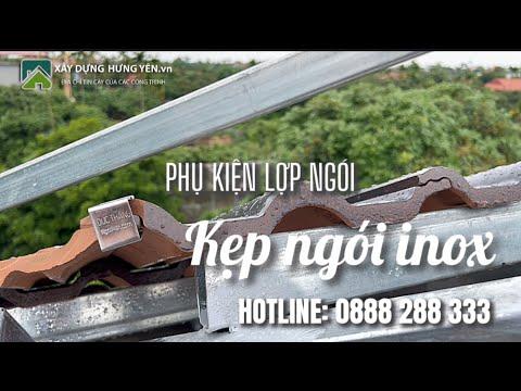 Phụ Kiện Lợp Mái Nhật - Kẹp Ngói Inox Dành Cho Mái Nhật | Kẹp Ngói Cắt Inox Không Gỉ | Kẹp Mái Cắt