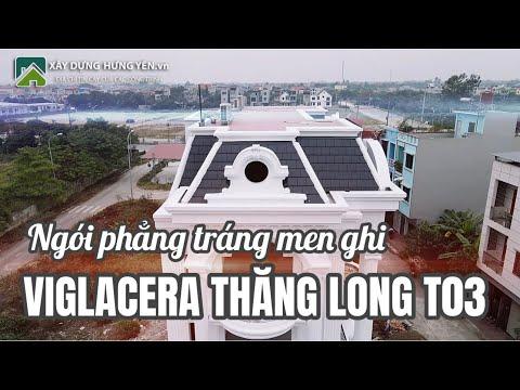 Biệt Thự Sử Dụng Ngói Phẳng Tráng Men Viglacera Thăng Long Ghi T03 | Ngói Phẳng Tráng Men Hưng Yên
