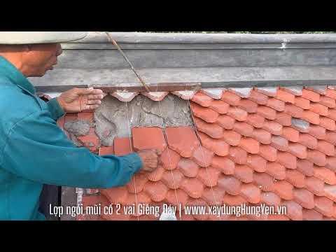 Lợp Ngói Mũi Cổ 2 Vai Giếng Đáy Cho Nhà Thờ Gia đình 3 Gian | Ngói Lợp Nhà Thờ | Ngói Lợp đình Chùa