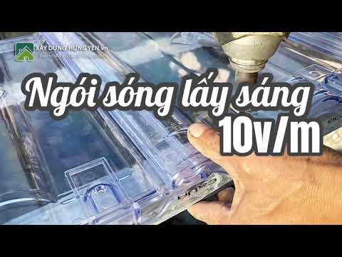 Ngói Sóng Lấy Sáng - Ngói Lợp Lấy Sáng 10v/m | Ngói Lấy Sáng Viglacera Thăng Long 10v/m