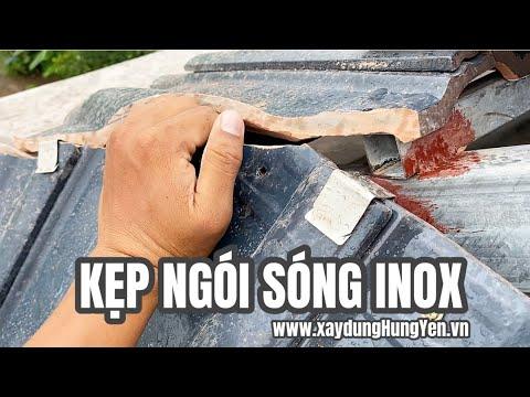 Kẹp Ngói Cắt Inox | Kẹp Ngói Sóng Tráng Men, Kẹp Ngói Lợp Tráng Men | Viglacera - Takao - Hera - CMC