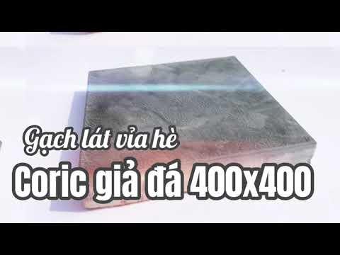 Gạch Lát Vỉa Hè Coric Giả đá 300x300 | Gạch Coric Vân Mây Vỉa Hè 300x300 | Gạch Vỉa Hè Coric Bê Tông
