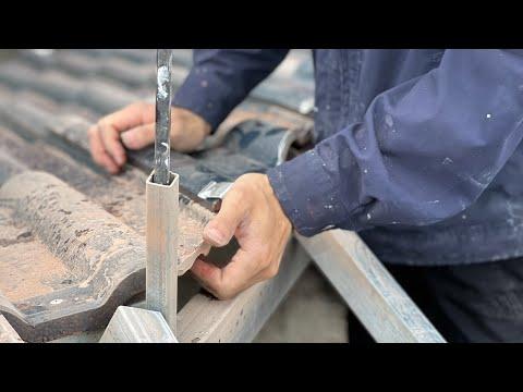 Thi Công Mái Cắt Nóc Sử Dụng Kẹp Ngói Inox Không Gỉ | Phụ Kiện Kẹp Ngói Inox Không Gỉ