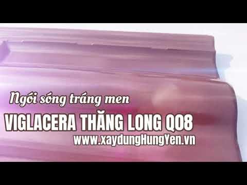 Ngói Sóng Tráng Men Viglacera Thăng Long Q08 - Màu Cafe (Chocolate) |Ngói Lợp Tráng Men