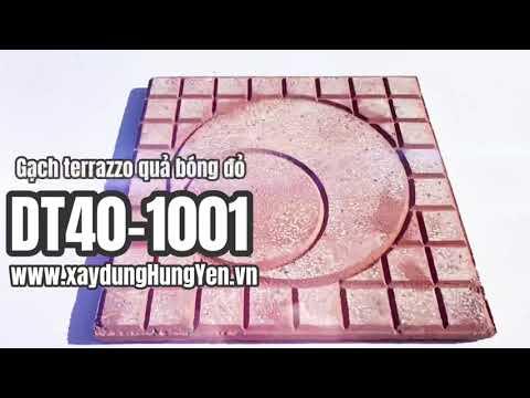 Gạch Lát Sân Vườn Terrazzo Quả Bóng Màu đỏ DT40-1001 | Gạch Lát Sân Vườn, Gạch Lát Vỉa Hè Hưng Yên