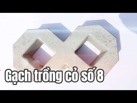 Gạch Trồng Cỏ 2 Lỗ Bóng | Gạch Trồng Cỏ Số 8 | Gạch Trồng Cỏ Sân Vườn | Gạch Sân Vườn Trồng Cỏ