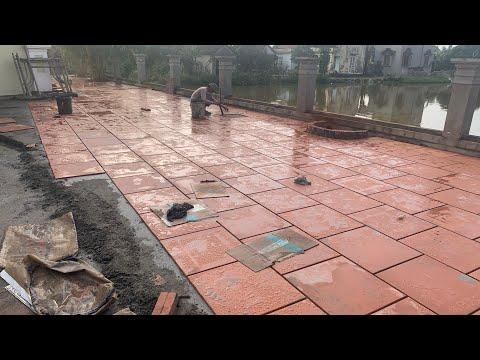 Lát Gạch Lát Sân 50x50 đậm Viglacera Hạ Long - Giếng Đáy | Gạch Ngói Hạ Long | Xây Dựng Hưng Yên.vn